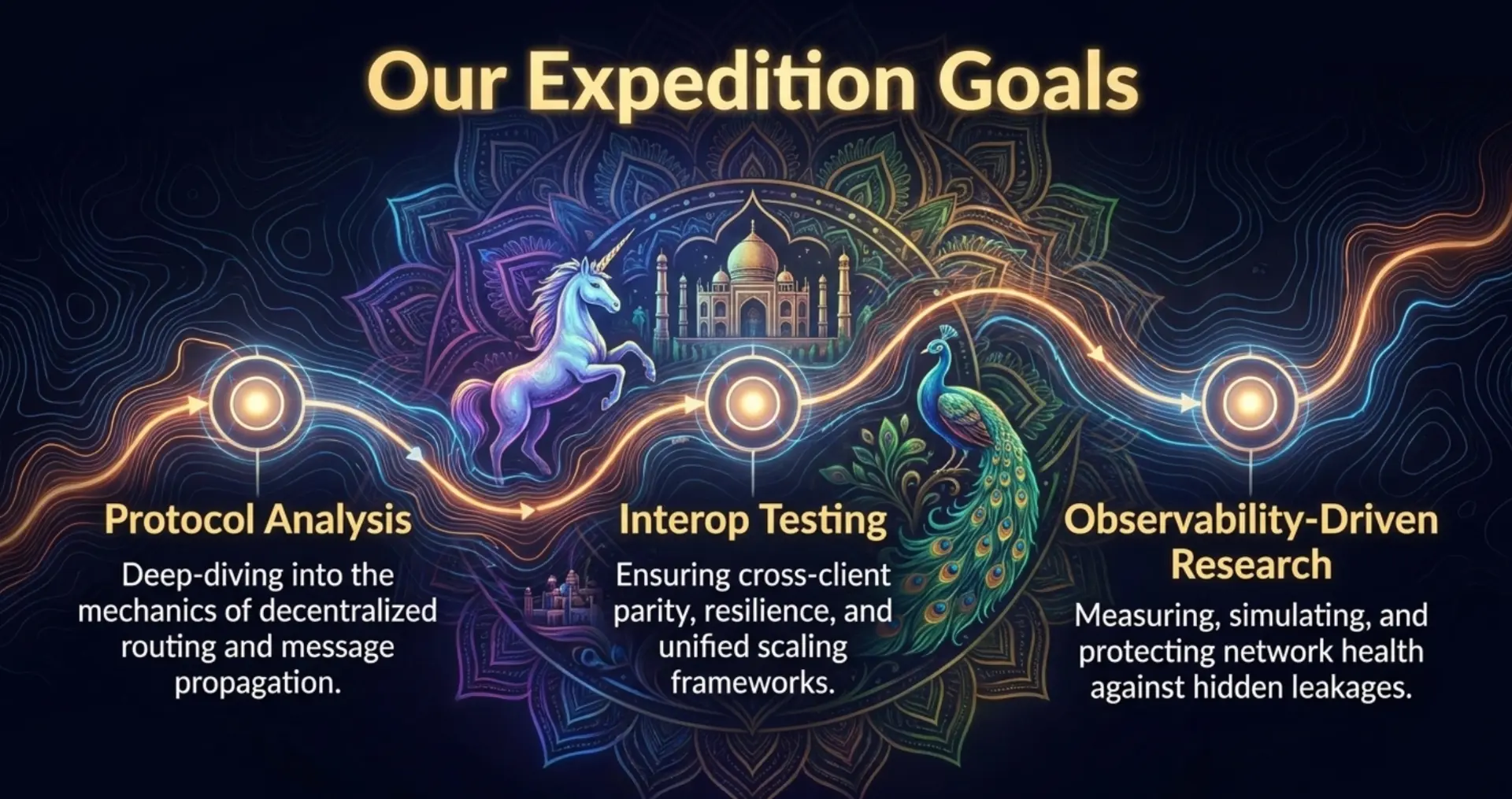 Expedition goals: protocol analysis, interop testing, and observability-driven research